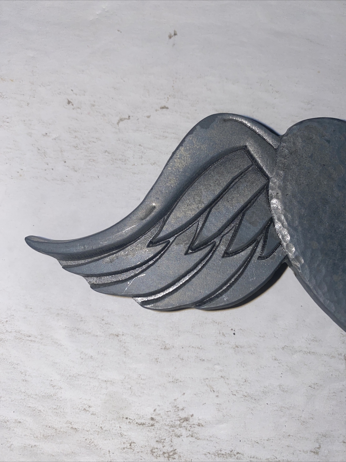 VALENTINES WINGED HEART Belt Buckle Love Wings Rock GREAT AMERICAN Pewter Biker