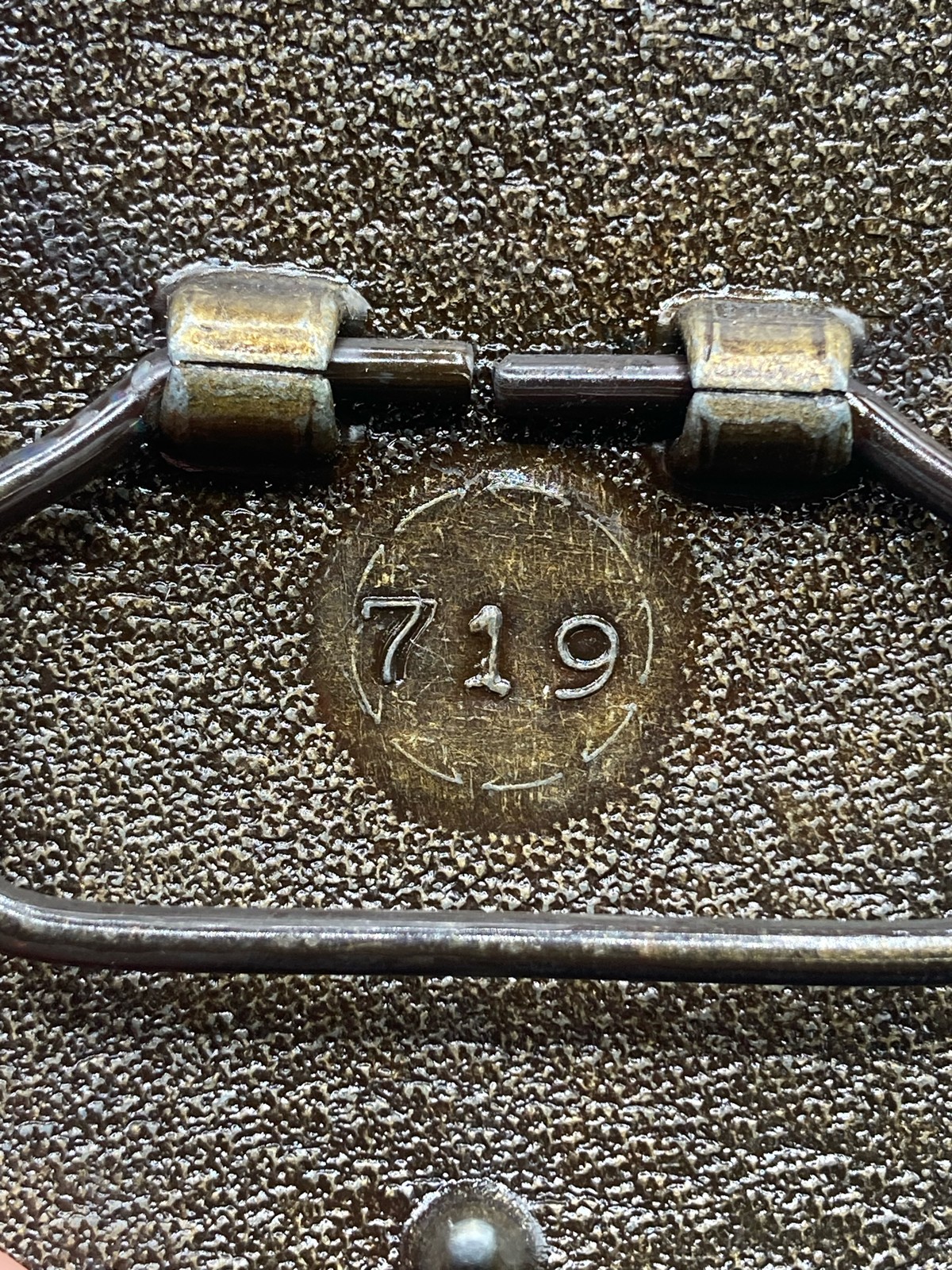 Vintage Coors Banquet Beer Brass & Leather Belt Buckle