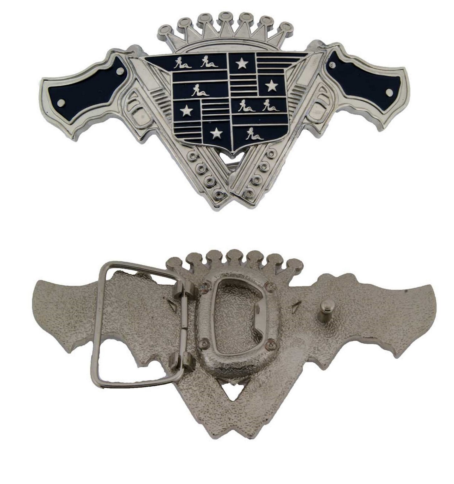 Mud Flap Girl Trucker Biker Pin UP Belt Buckle Silver Chrome Metal Men Women New