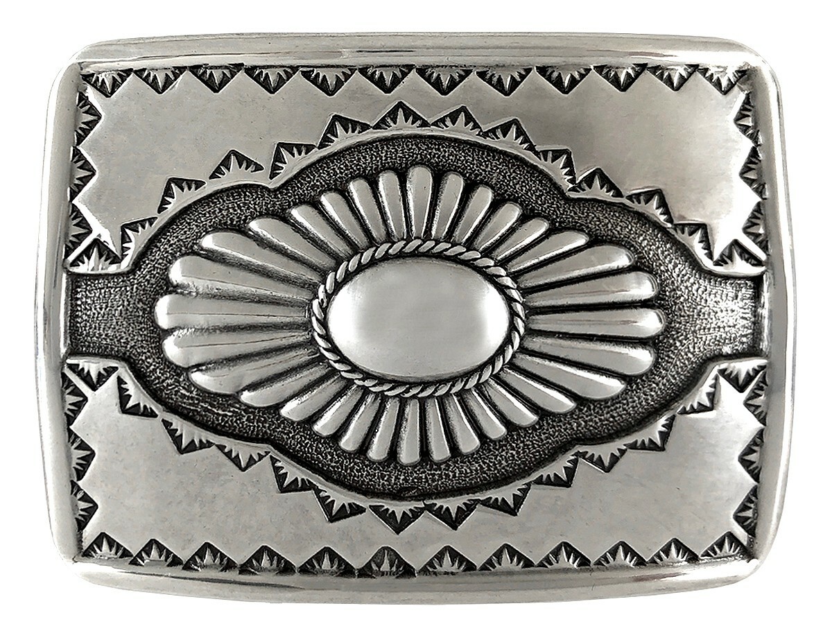 WESTERN COWBOY BUCKLE SOUTHWESTERN ANTIQUE ENGRAVED TROPHY BELT BUCKLE