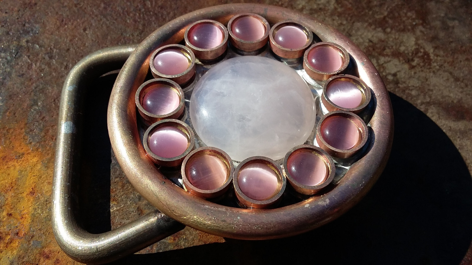Atlantis Gemstone belt buckle -Handmade- RT ARTISAN WORKS