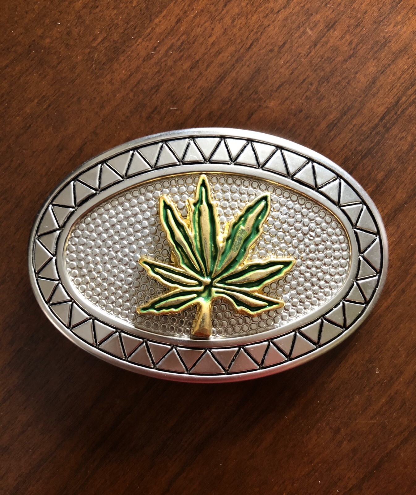 Marijuana Leaf Pot 420 Drugs Smoking Cannabis Metal Unisex Men’s Belt Buckle