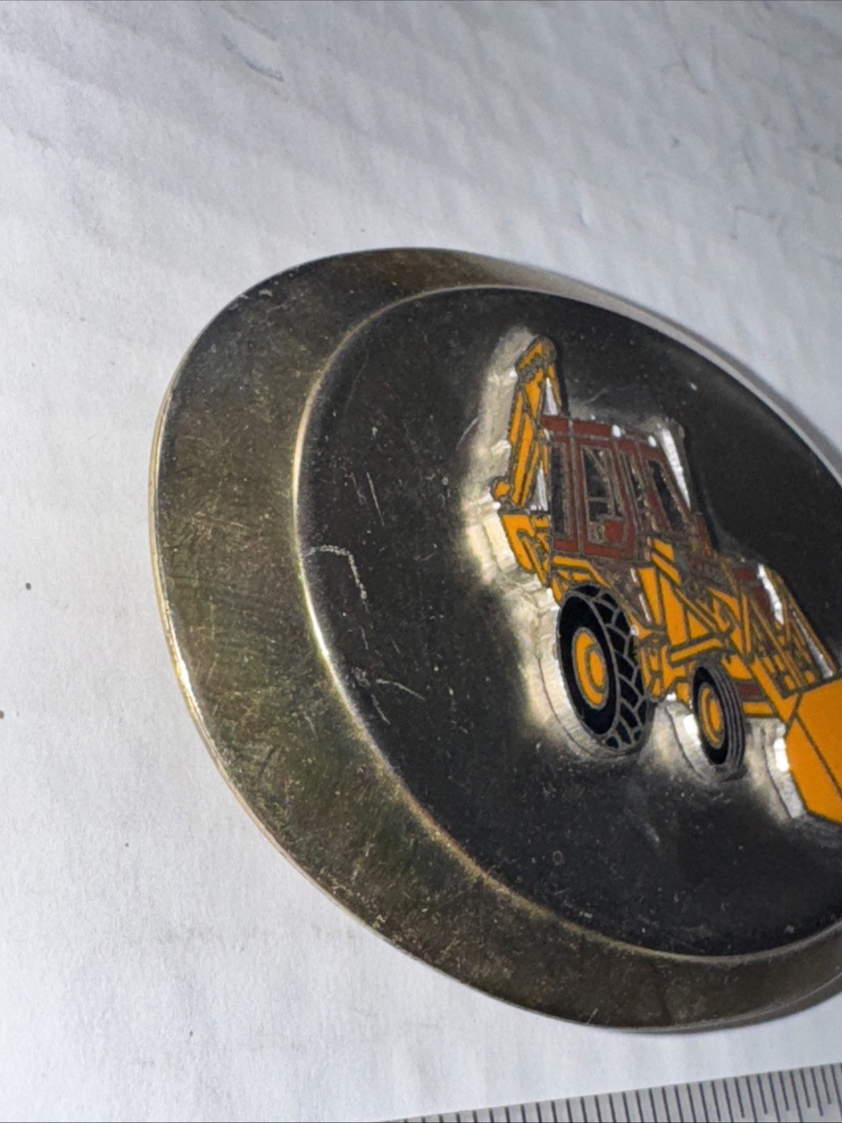 Vintage Case Loader Backhoe Construction Tractor Belt Buckle Rare