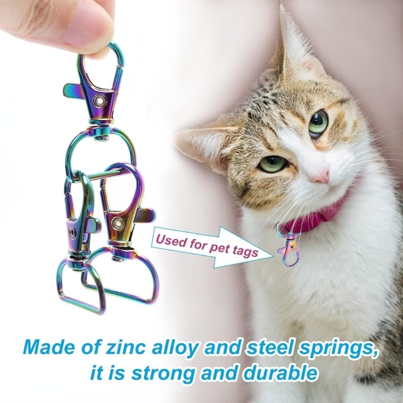 12PCS Spring Lanyard Buckle Lobster Clasp Rope Clasp Zinc Alloy Lobster Clasp