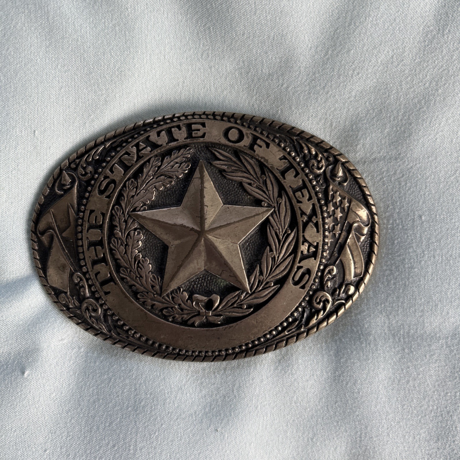 Vintage LOT OF 3 belt buckles America Texas Tony Lama Eagle Flag