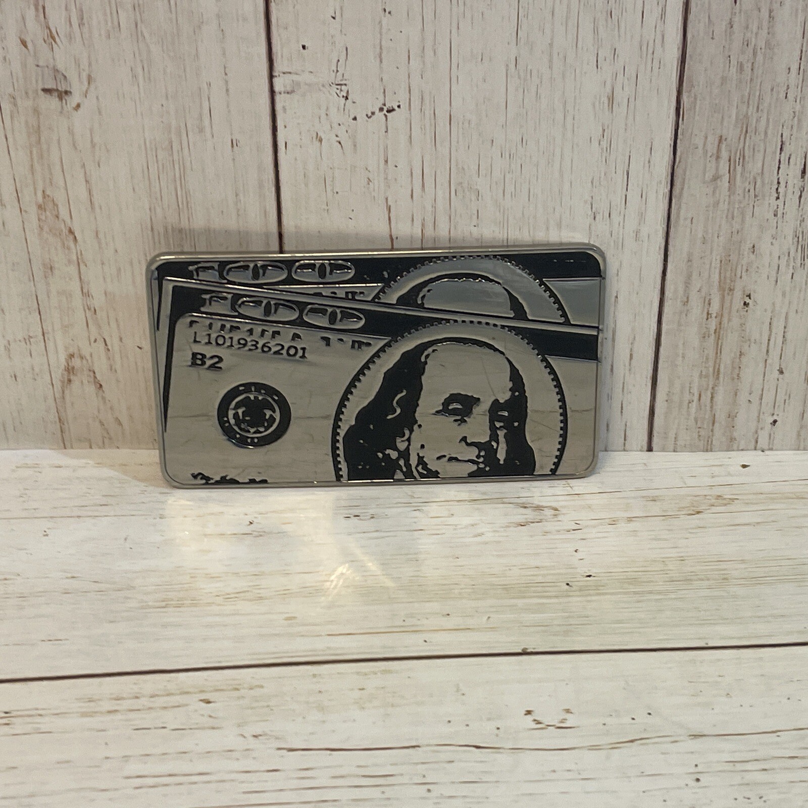 Westside 100 Hundred Dollar Bill Belt Bucket – Vintage – Has Some Scratches 2002
