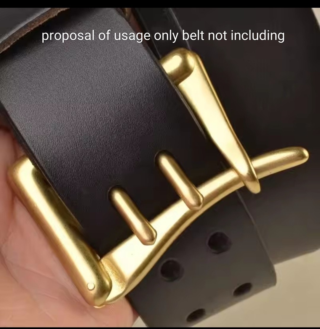 Solid Brass 40mm Quick Release FireFighter Belt Buckle 2 Prong Men&rsquo;s Belt Buckle