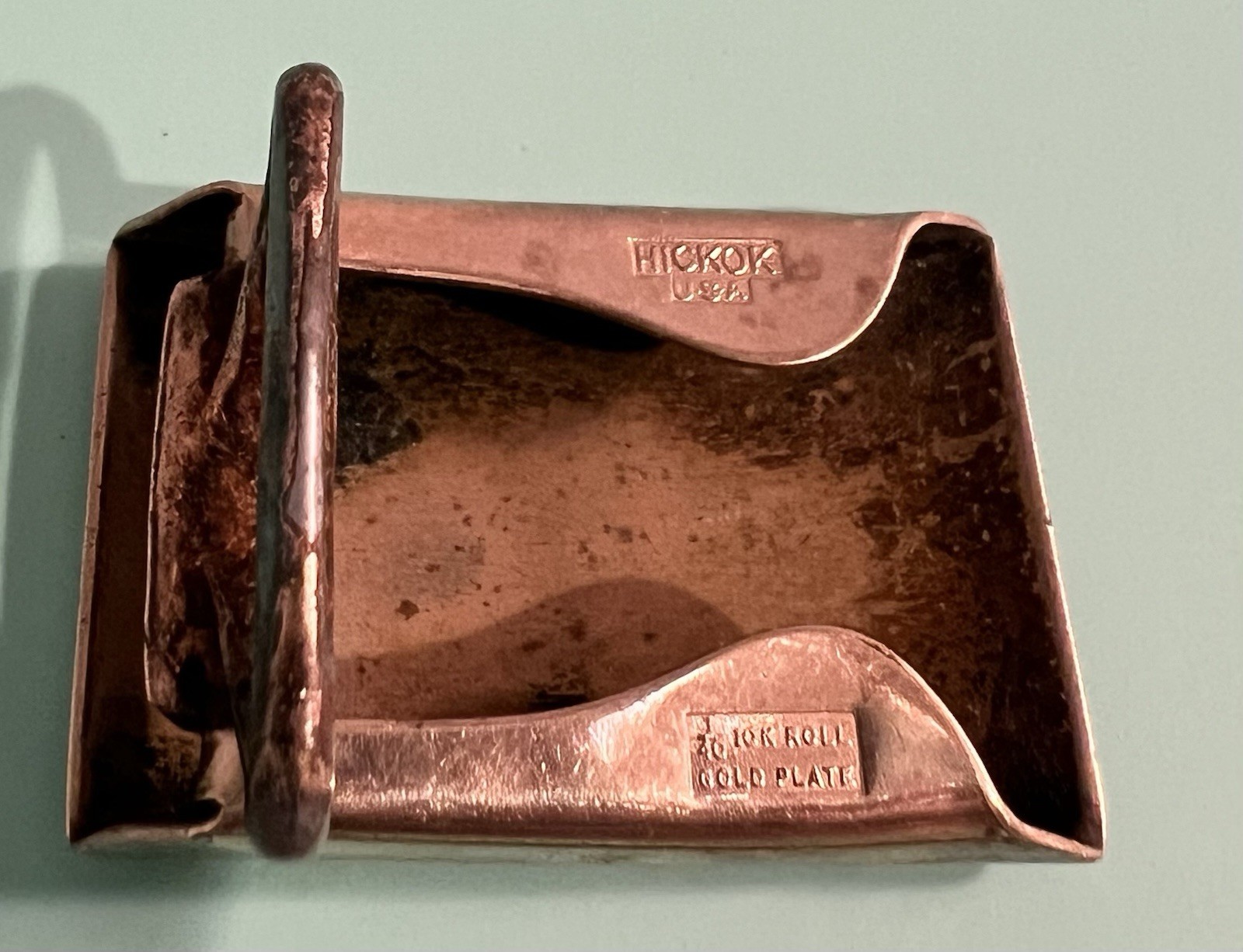 Initial J vintage 1/20 10K gold filled Hickok belt buckle.