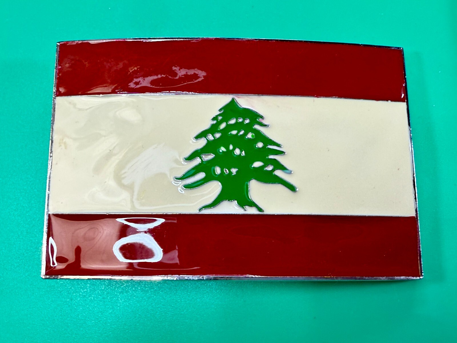 Lebanon Lebanese Liban National Flags Middle East Flag Belt Buckle
