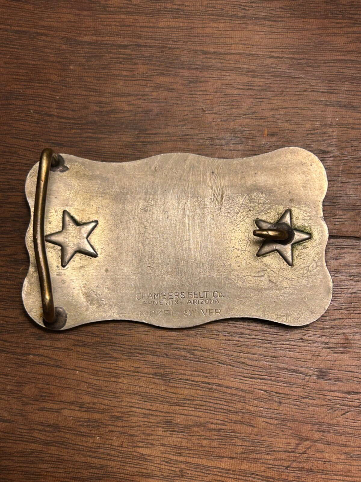 VTG Arizona 3D Chambers Belt Co Phoenix AZ Nickel Silver Cowboy Boots