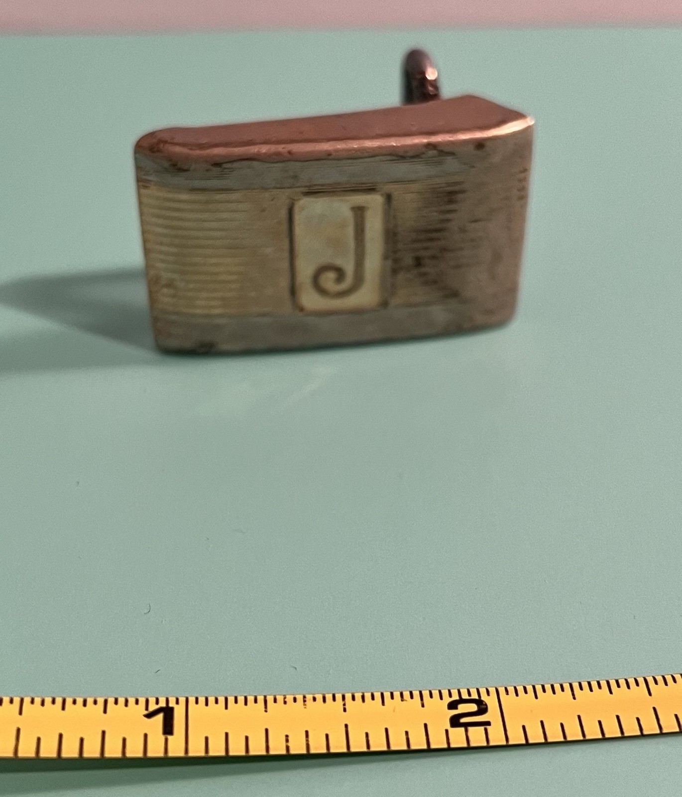 Initial J vintage 1/20 10K gold filled Hickok belt buckle.