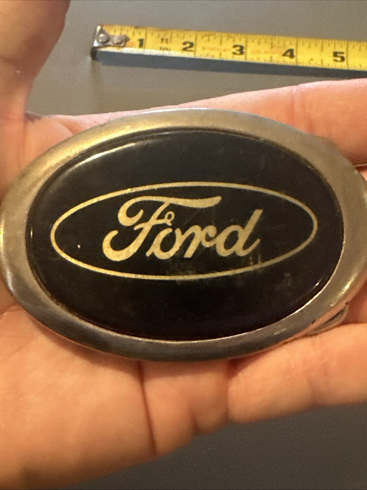 Vintage 1990’s OVAL FORD BELT BUCKLE