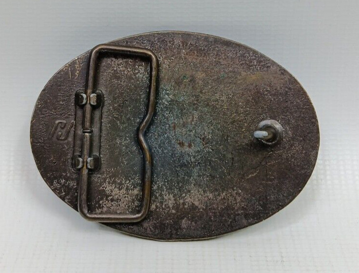 USPS Belt Buckle US Mail Safe Driver Bronze Oval 1.75&Prime; Belt width