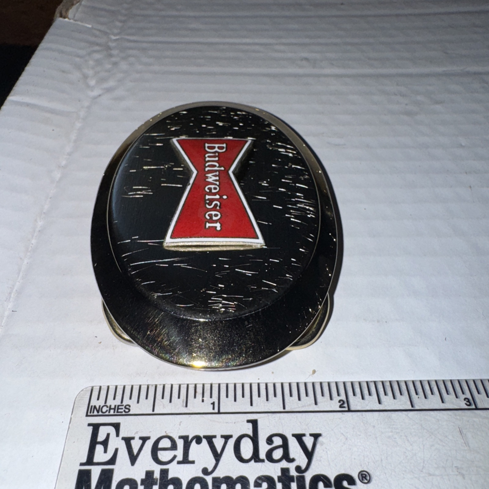Budweiser Beer Gold Belt Buckle Vintage Rare Fast Free Shipping