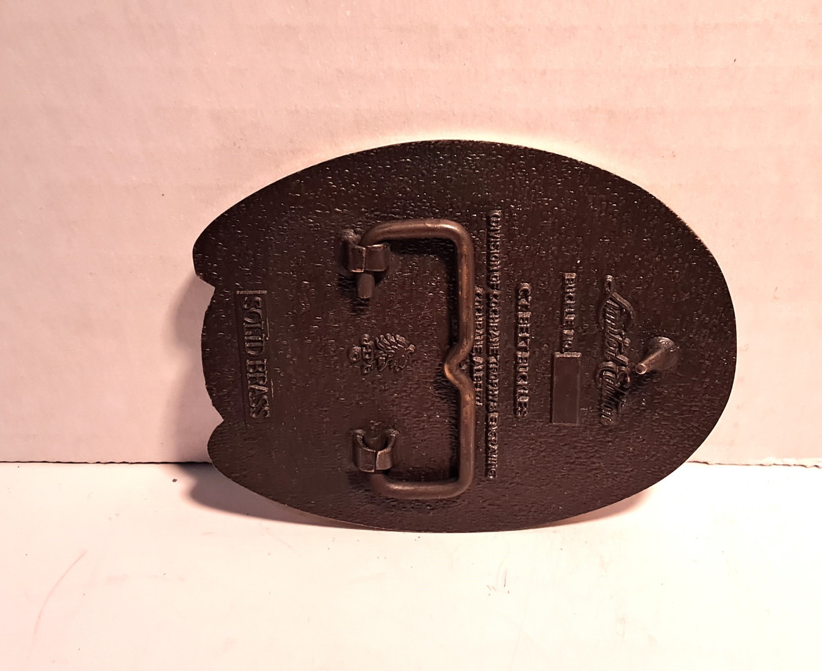 M.J. Mackenzie Hooves of History 2000 Cattle Drive Belt Buckle Cochrane, Alberta