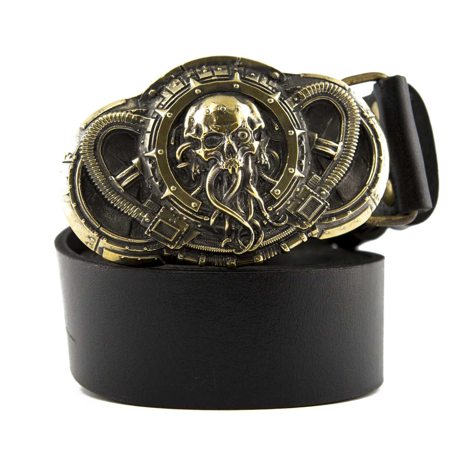 Belt buckle Alien, Steampunk brass belt buckle, Skull belt buckle