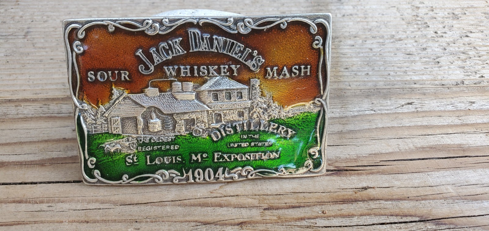 Jack Daniel&rsquo;s Whiskey, Sour Mash Belt Buckle