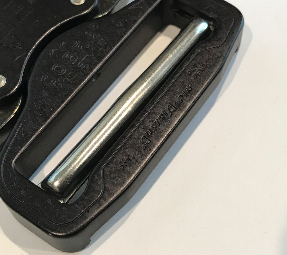 AustriAlpin 50mm Cobra Buckle Quick Release Dual Adjustable No Sew for Duty Belt