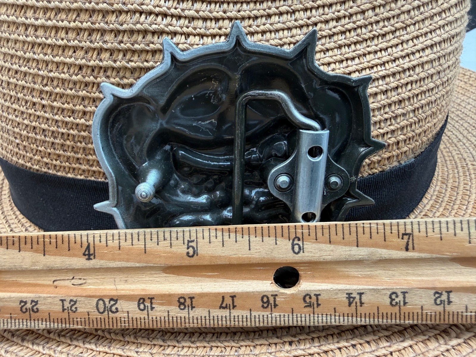 Antiqued Silver Retro British Dog Western Belt Buckle
