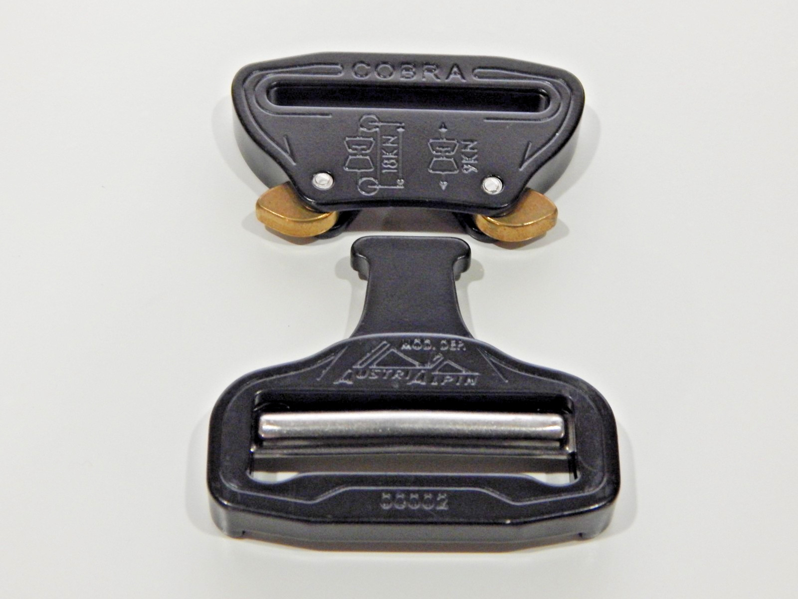 AustriAlpin Cobra 45mm Black KTL Buckle FY45KVF Style Male Adj/Female Fixed NOS