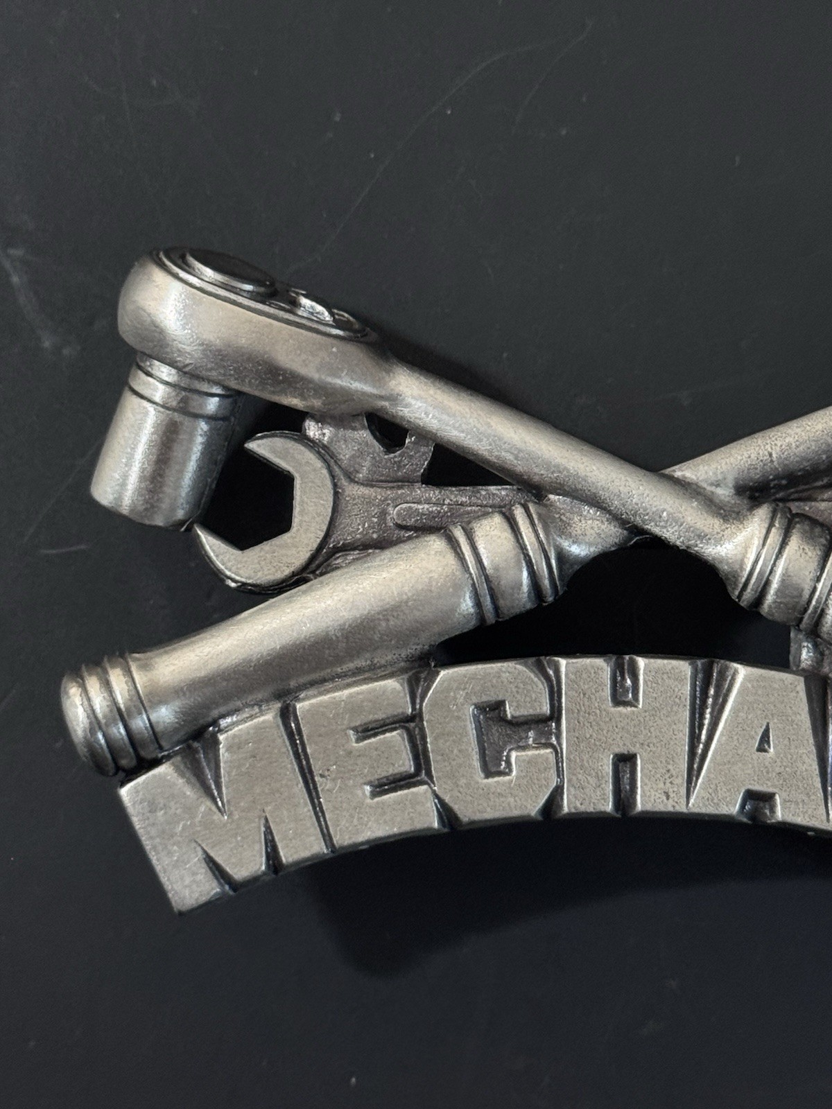 Vintage Mechanic Ratchets Wrench Tools Belt Buckle Made In USA