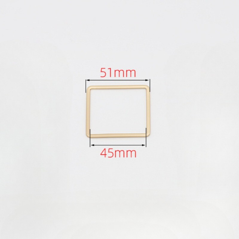 1pc Solid Metal Belt Buckle 45 mm Square Replacement Buckle for Backpack Bag DIY