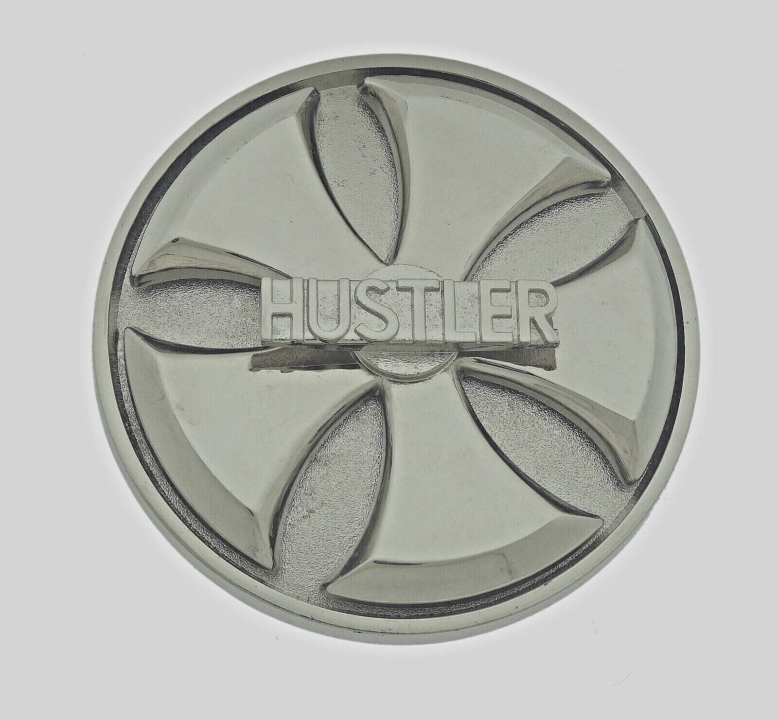 Vintage Spinner Belt Buckle Hustler Silver Metal Men Women Western Cowboy Rodeo