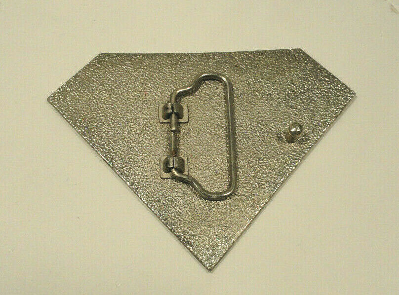 Superman Belt Buckle Black and White