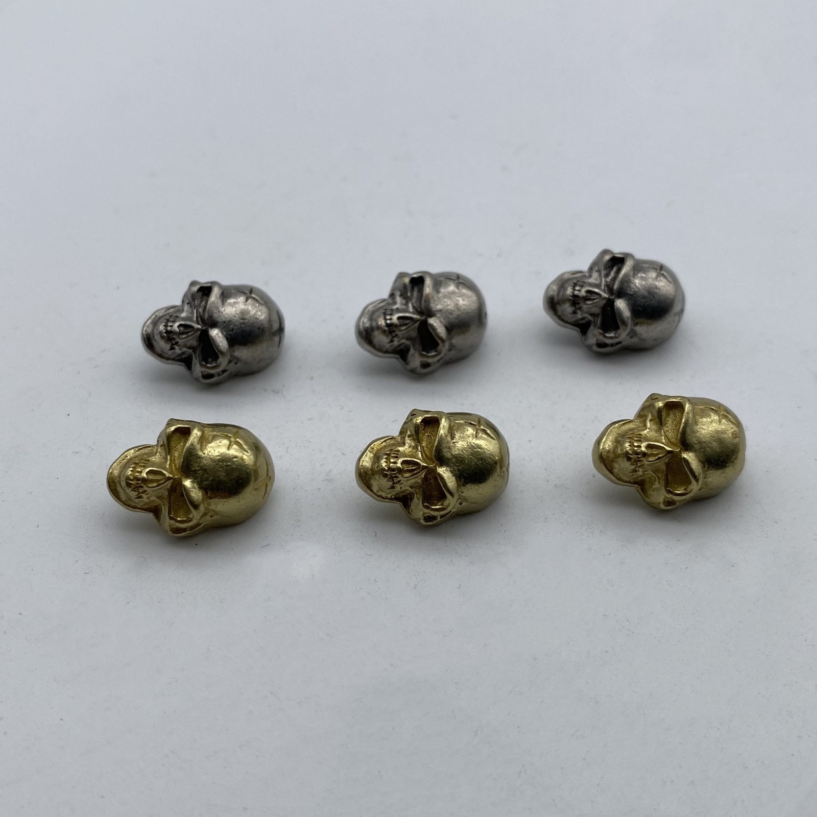 Brass Skull Sewing Button,Clothing Shank Button,Brass Sewing Button lot