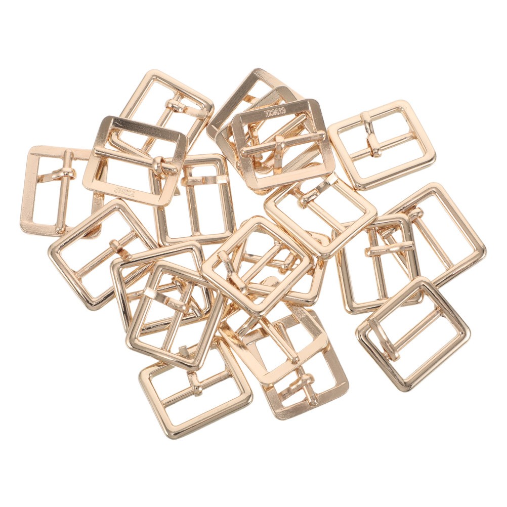 20 Pcs Prong Belt Buckle Metal Buckles for Purse Making DIY Accessories