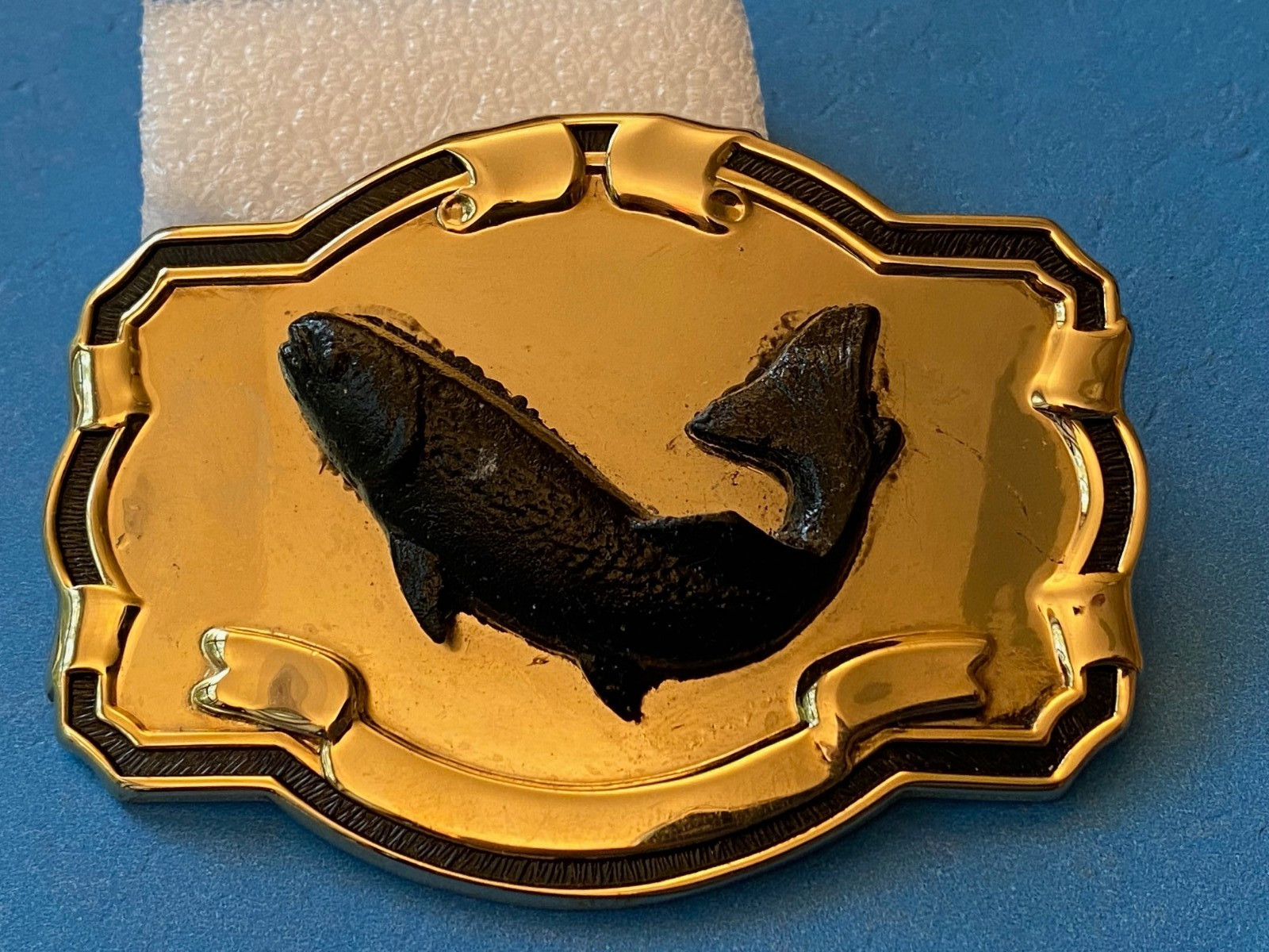 Vintage FISH FISHING Belt Buckle