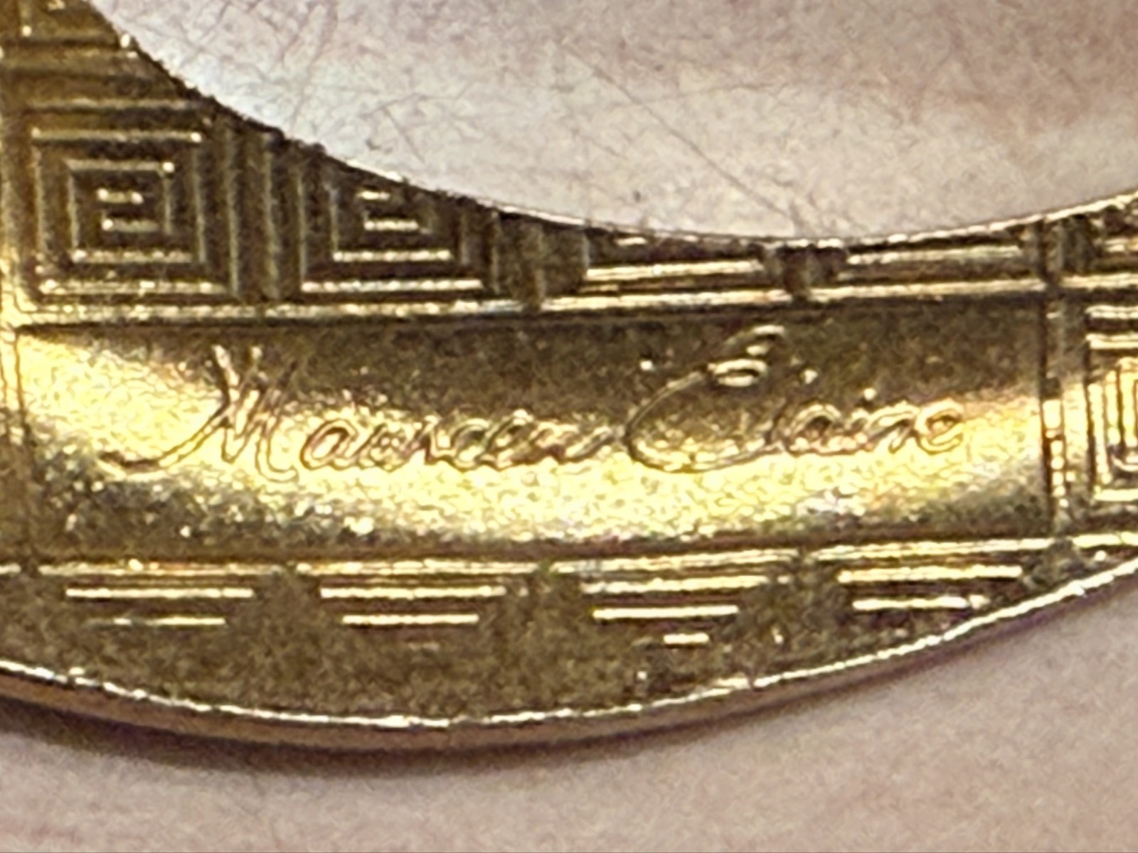 Cloisonne Enamel Buckle Asian Woman Butterfly Floral Goldtone