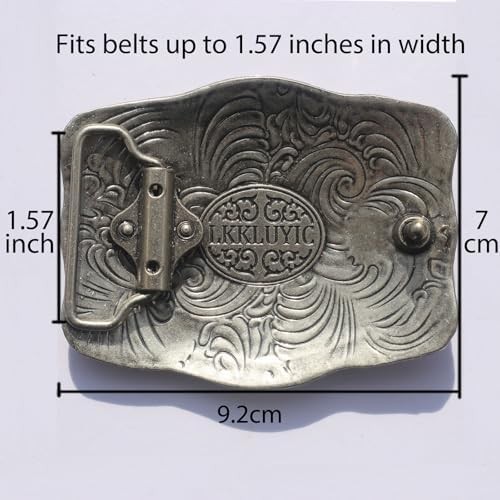 Western Belt Buckles for Men Cowboy Belt Buckle American Patriotic Buffalo Belt