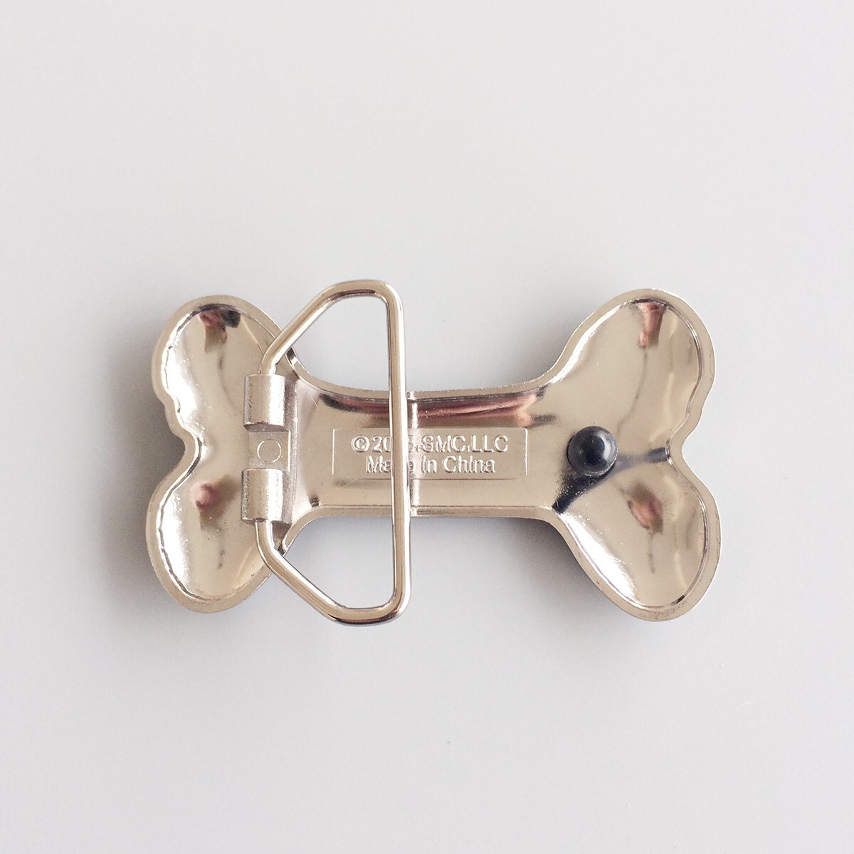 Bright Silver Plated Want A Bone Cartoon Belt Buckle Gurtelschnalle