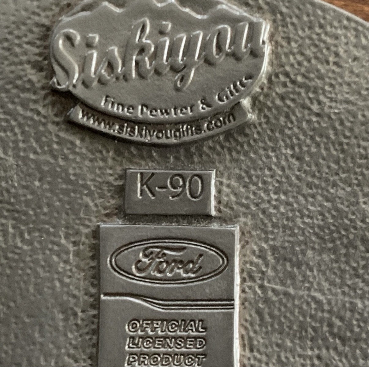 Vintage Siskiyou Ford Mustang Belt Buckle Pewter and Enamel Officially Licensed