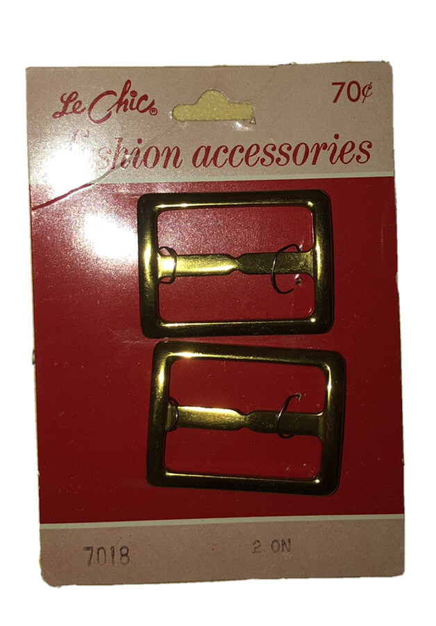 1950’s-60’s 2-Pack Le Chic Fashion Accessories Belt Buckle