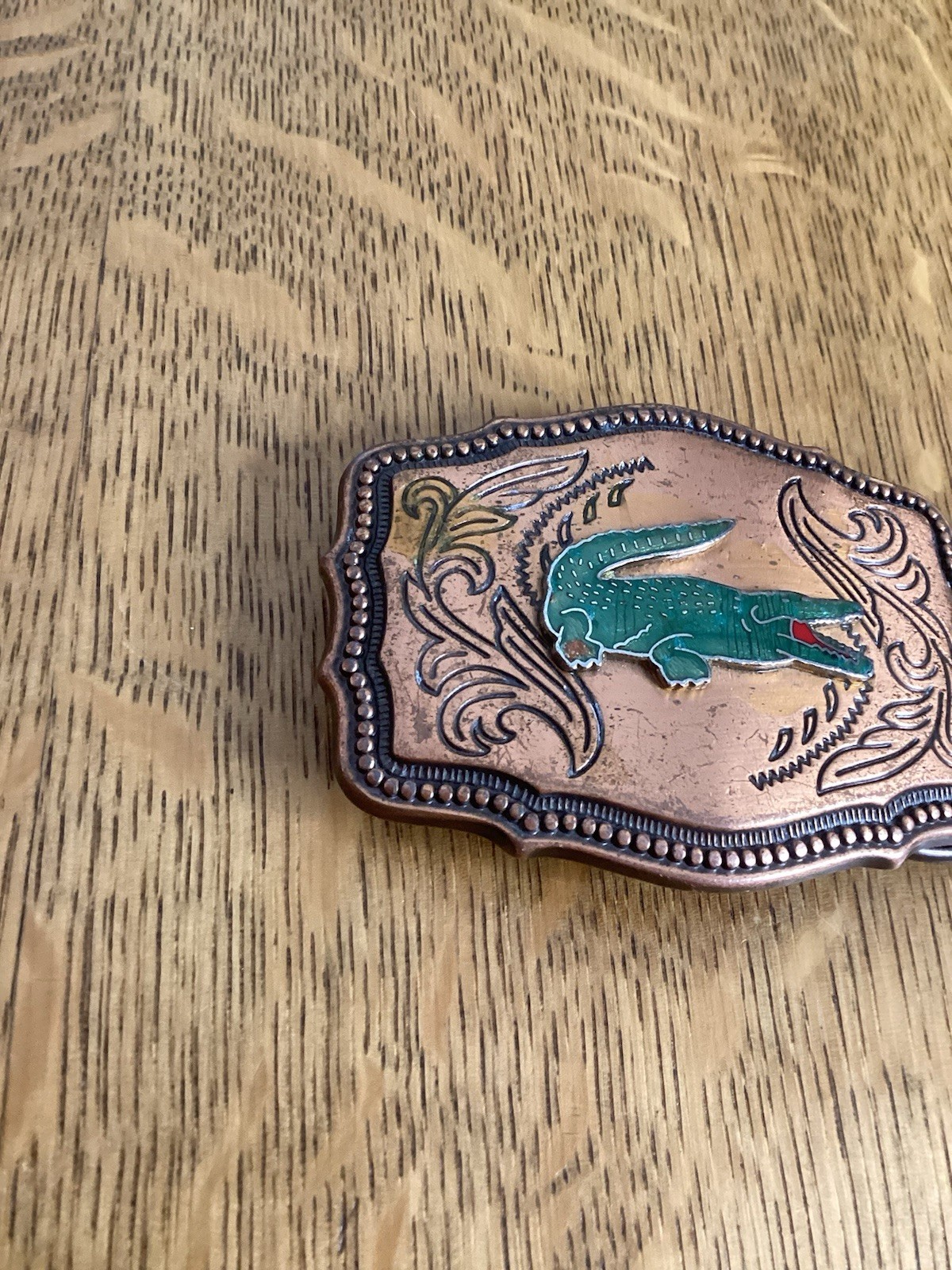 Lacoste Belt Buckle 3 1/8 By 2 1/4 Inches