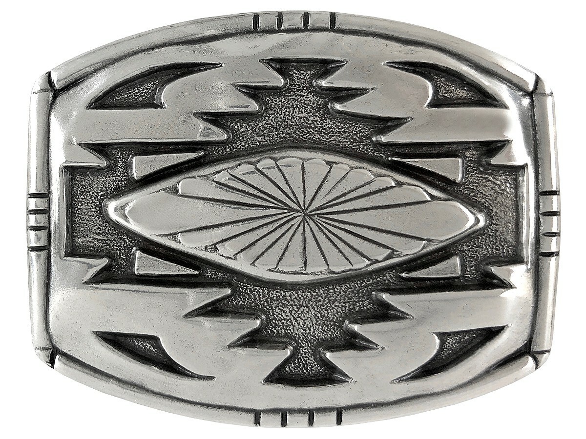 SOUTHWESTERN ANTIQUE ENGRAVED COWBOY BUCKLE TROPHY BELT BUCKLE fits 1-1/2&Prime; strap
