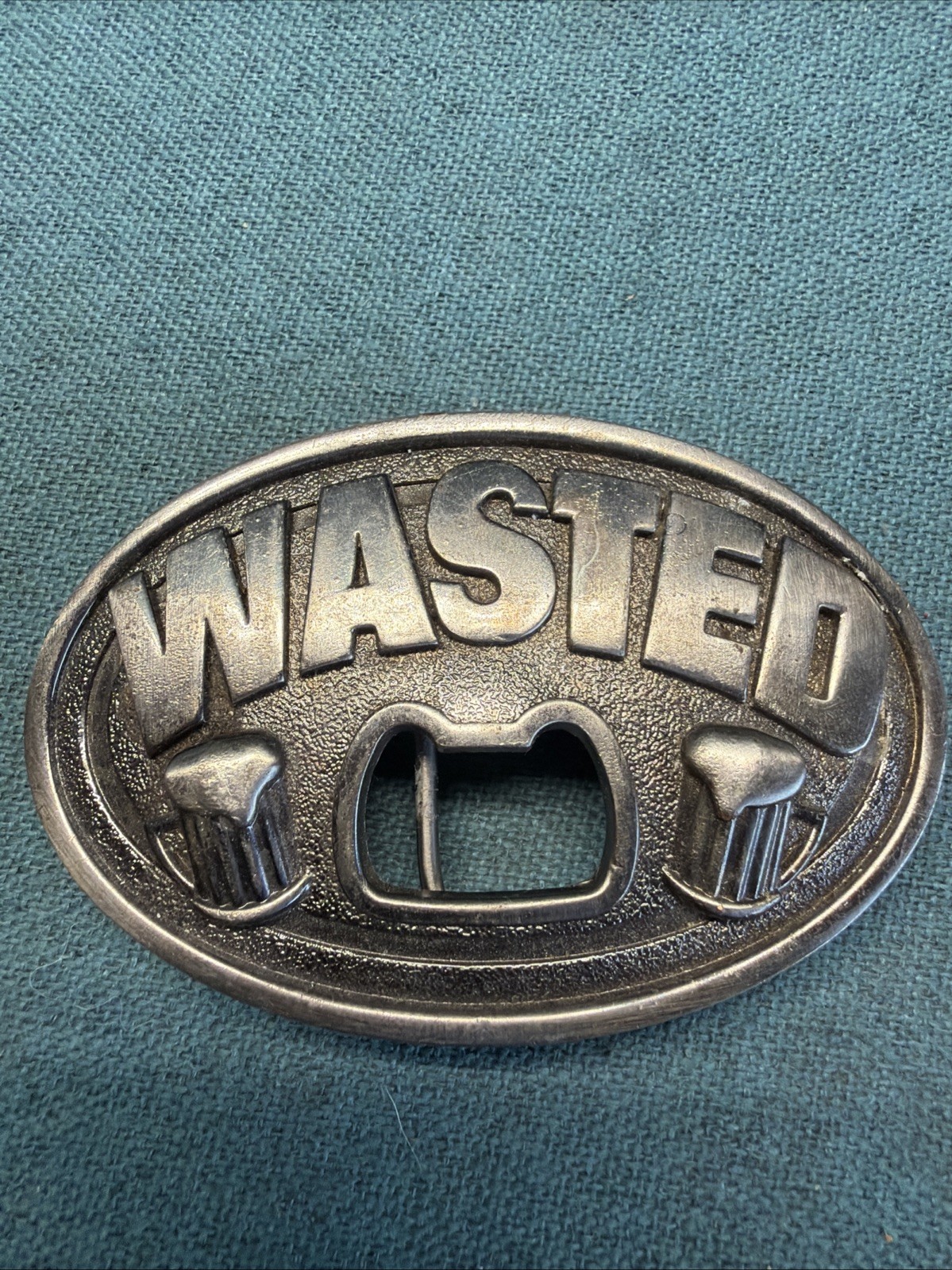 WASTED – Vintage Novelty Beer Bottle Opener & Belt Buckle