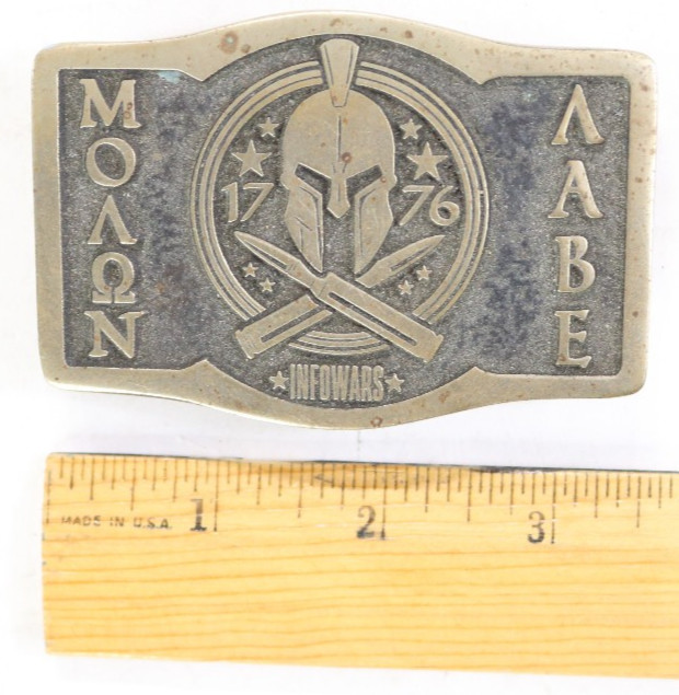 infowars 1776 Molon Labe belt buckle 178 of 700