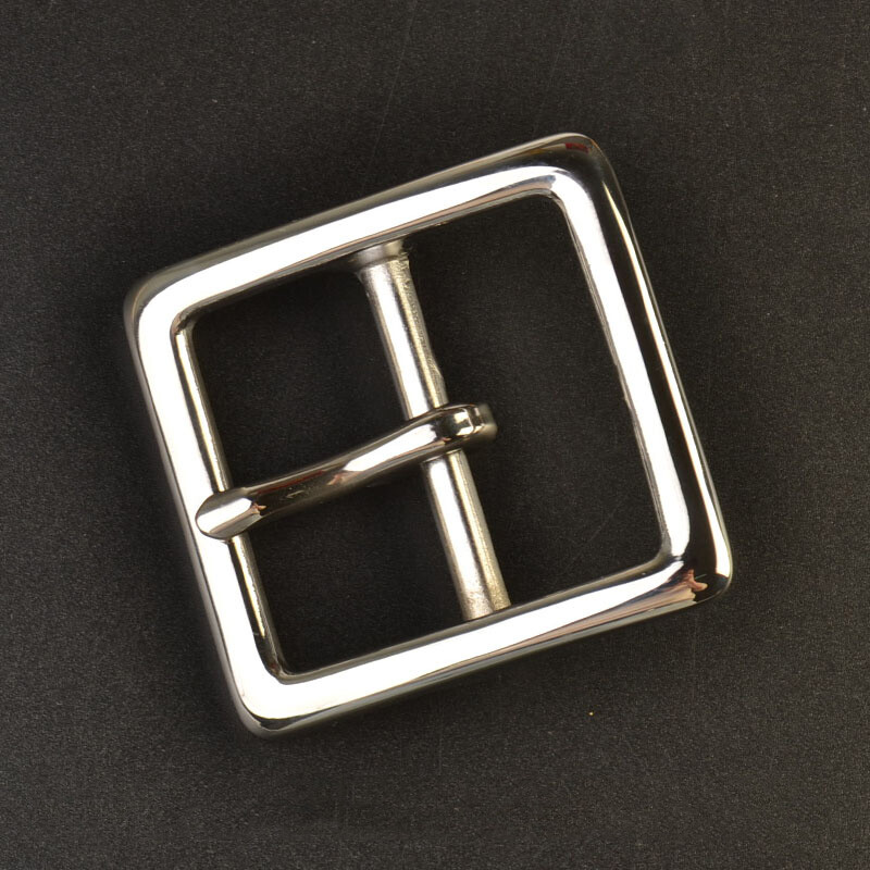 40mm Replacement Stainless Steel Square Single Prong Belt Buckle Durable Decors