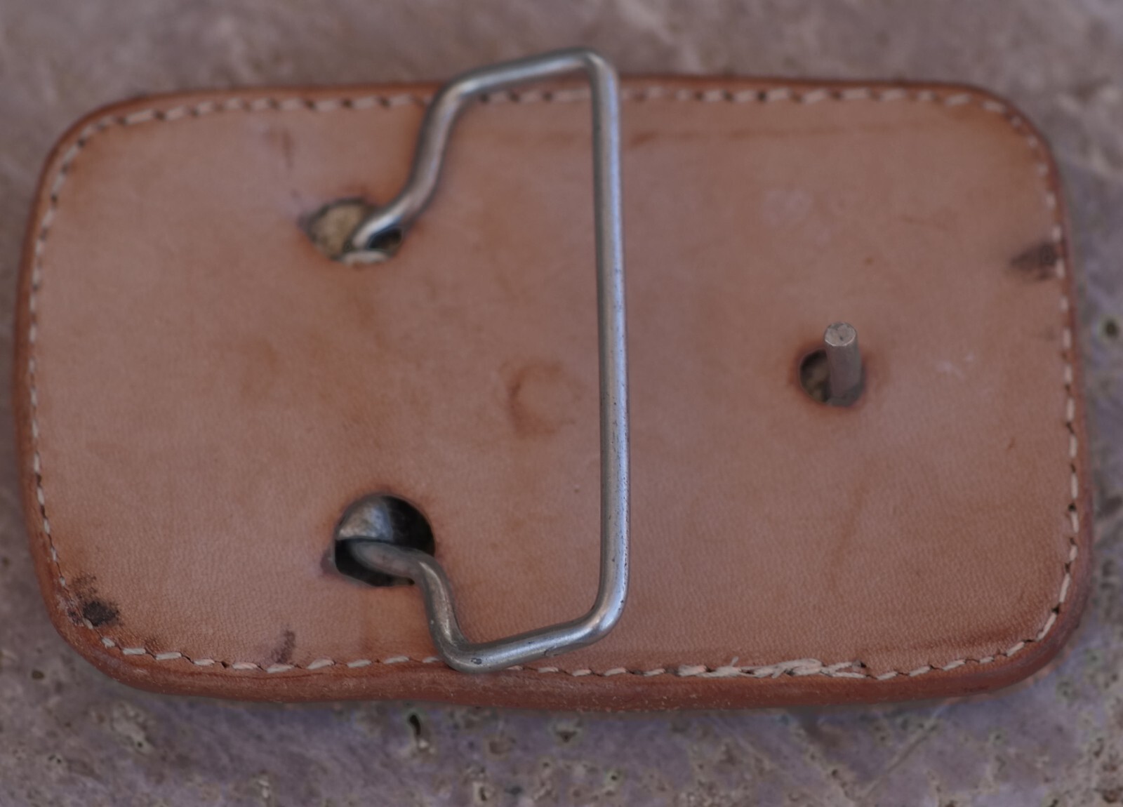 BELT BUCKLE Leather Cowboy Aztec Style High Quality Handcrafted in Mexico