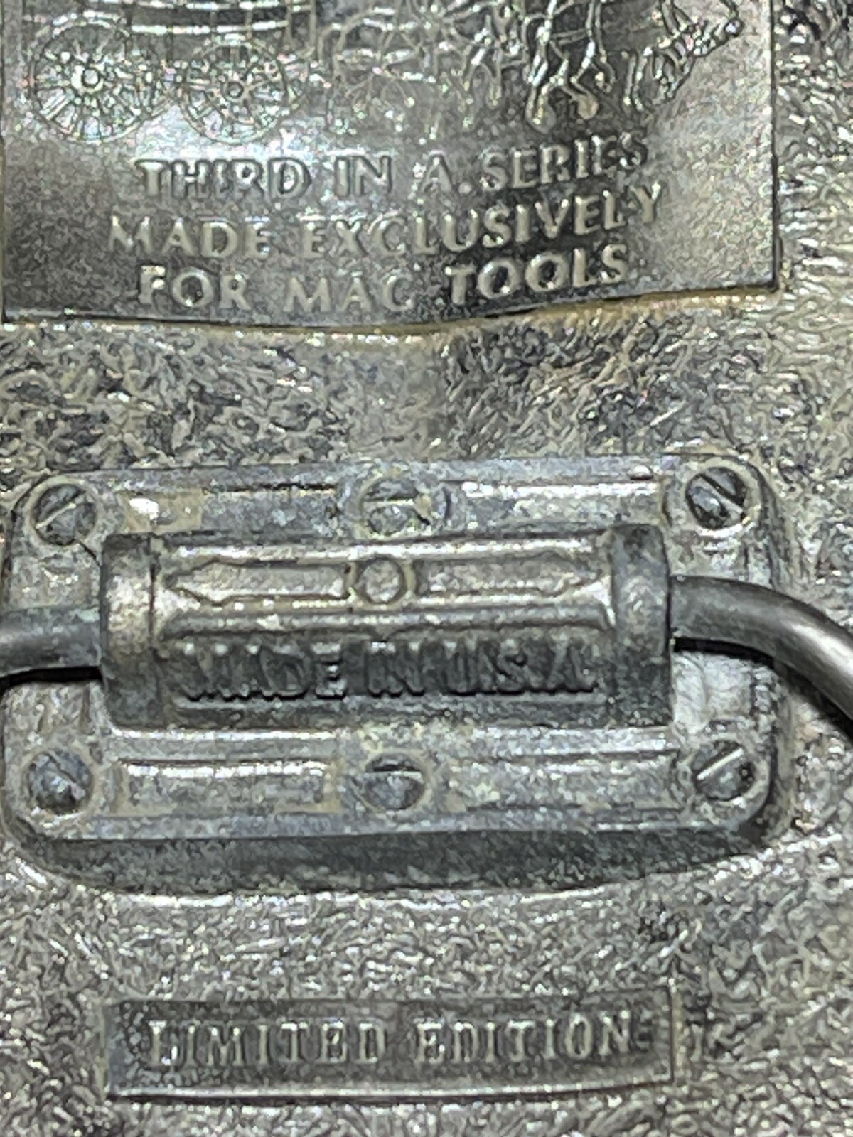 MAC Tools USA ~ TOOLS FOR THE PRO Limited Edition 3rd in Series Belt Buckle