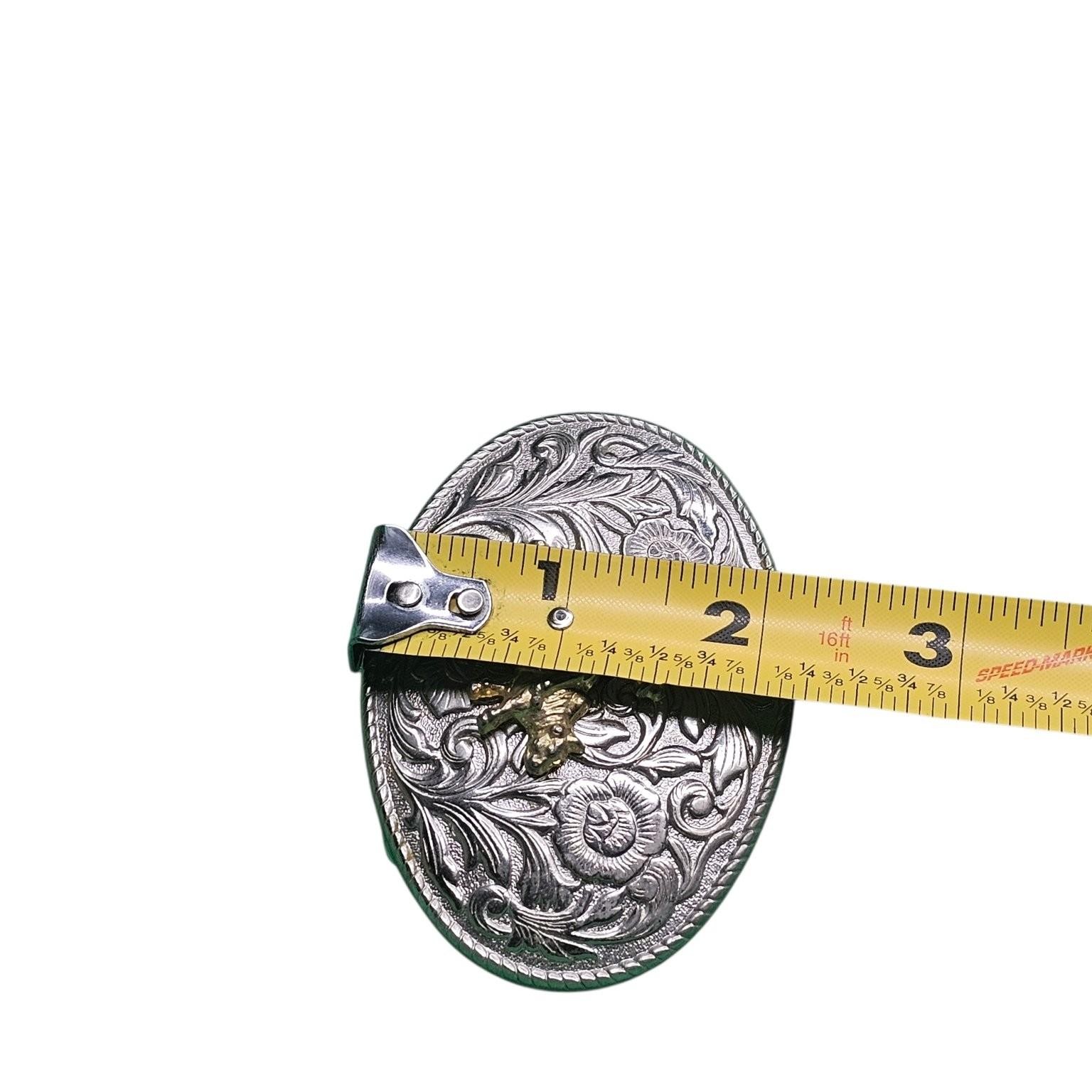 Western Style Men&rsquo;s Belt Buckle Silver Gold Bull