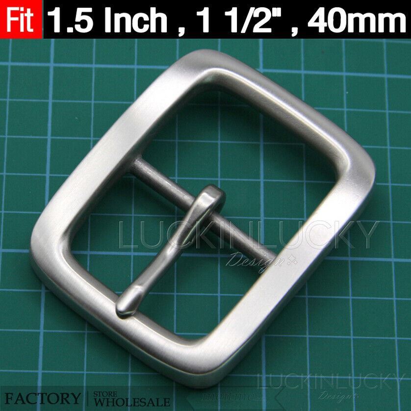 1.5“ Stainless Steel Belt Buckles Men&rsquo;s/Women Center bar Pin Belt Buckle 40mm
