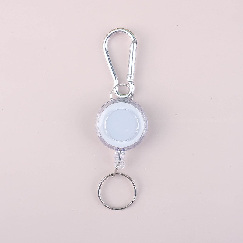 10Pcs Fishing Zinger Retractable Key Chain Carabiner Extender Tether Tackle Tool