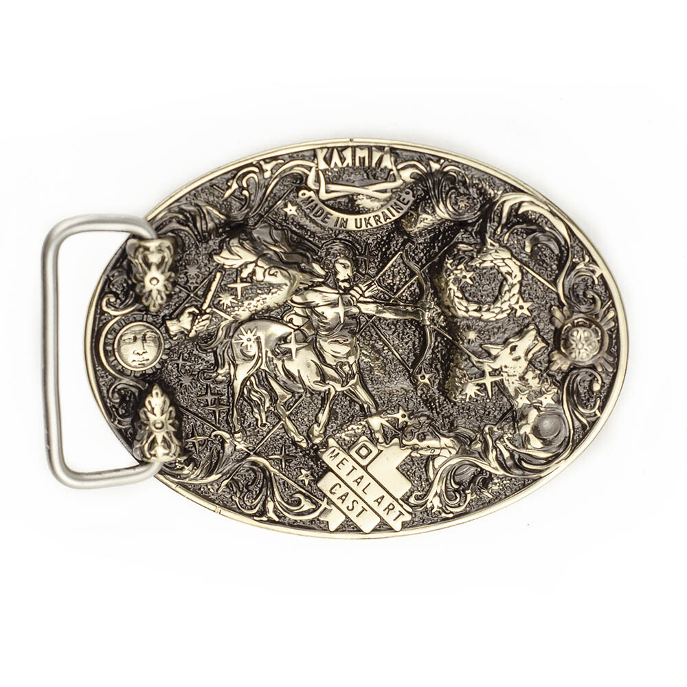 Aries german silver belt buckle, Aries ram Horoscope Astrological Zodiac Sign