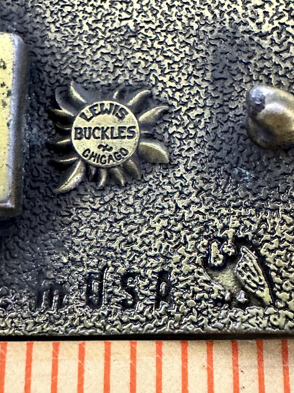 Vintage Sperry New Holland Twin Rotor Combine Belt Buckle Brass Tone USA Farm
