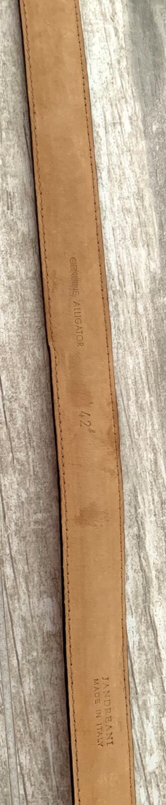 CROCODILE STERLING SILVER BELT BY ALEXANDER PINK ALLIGATOR 42