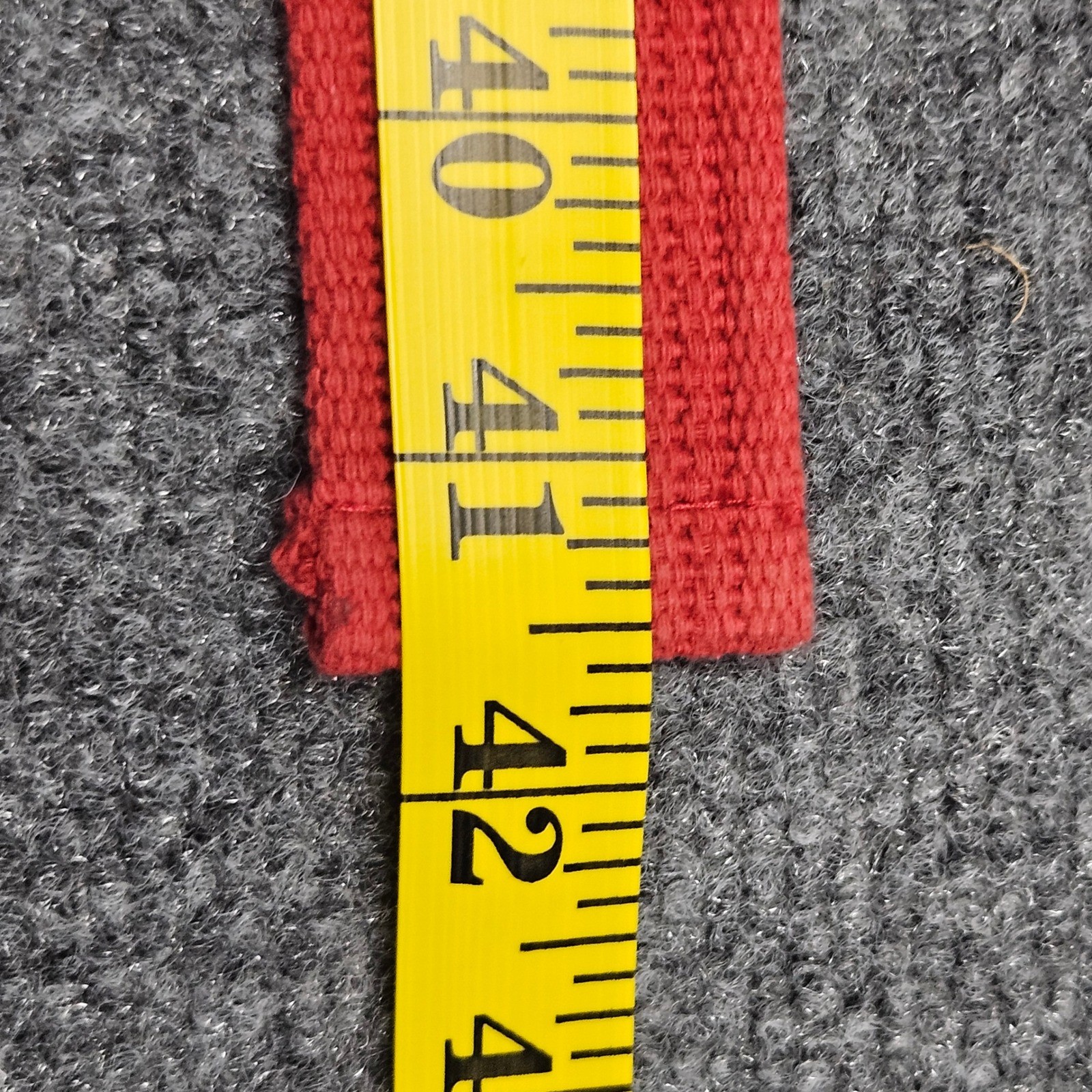 Canvas Belt Single Prong Roller Buckle 33 in Length Red Solid Utility Workwear